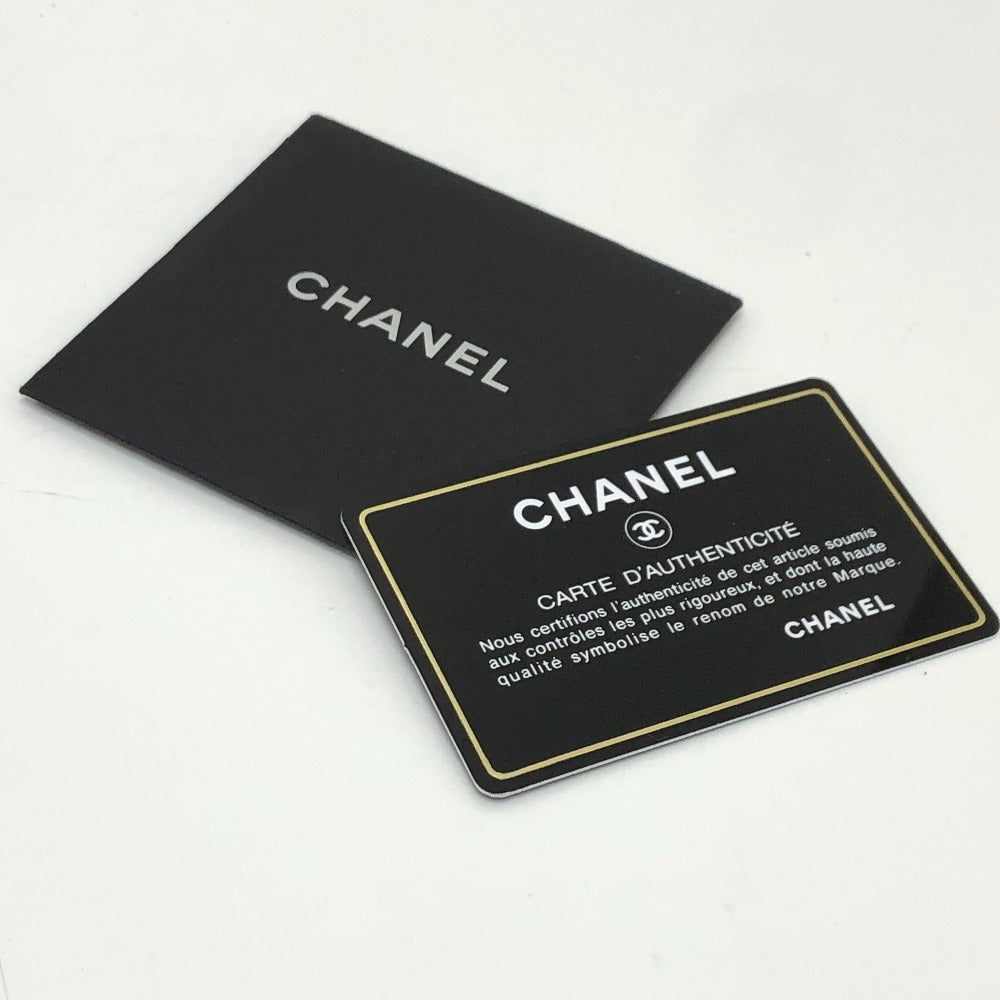 CHANEL Shoulder Bag lambskin Black x white Cambon line Women Used