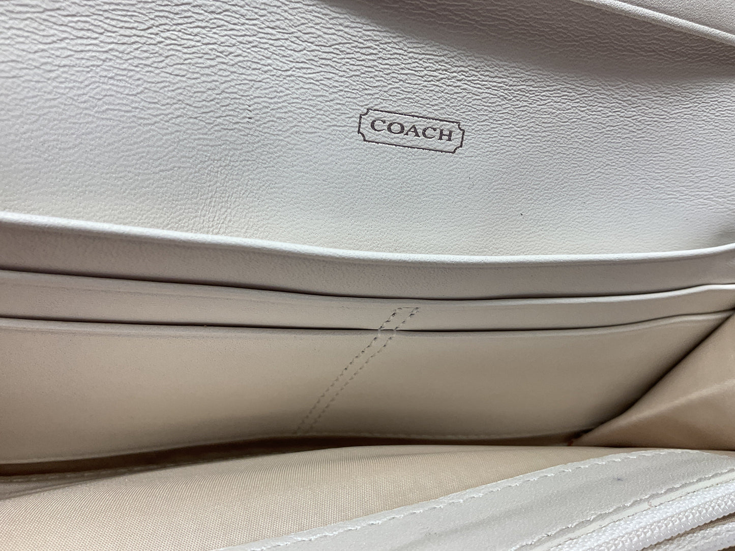 Wallet Designer By Coach In Cream, Size:Medium