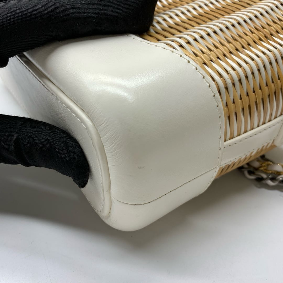 Chanel Gabrielle Wicker Shoulder Bag
