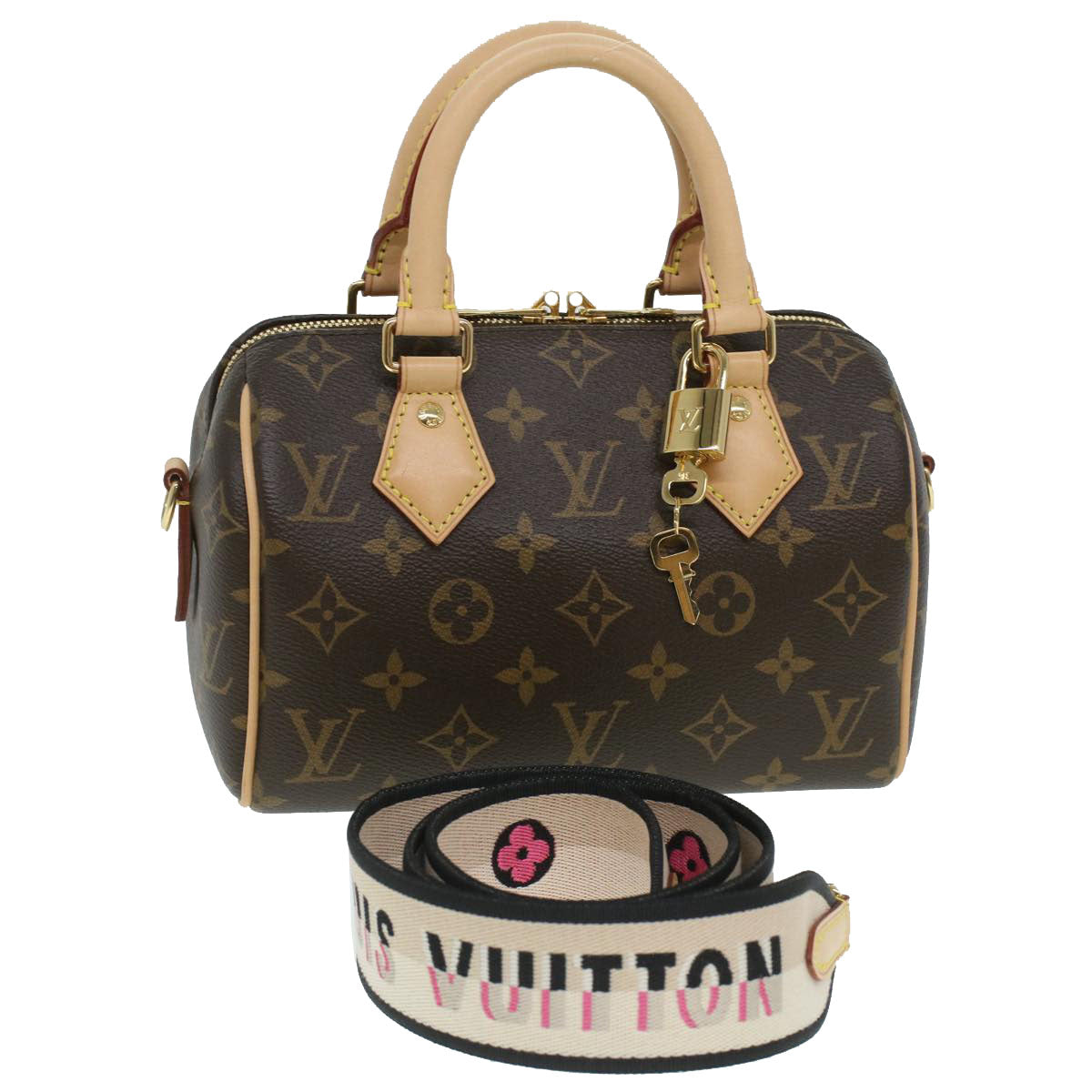 LOUIS VUITTON Monogram Speedy Bandouliere 25 Hand Bag 2way M45948 LV Auth 32452A