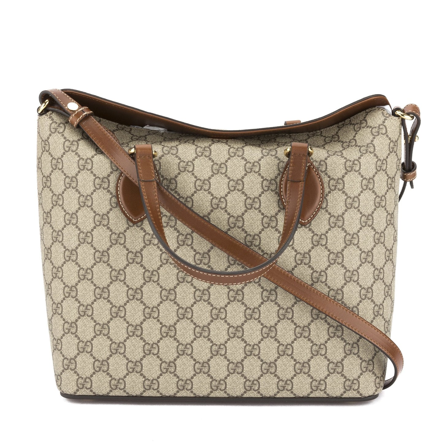 G*G Beige and Ebony GG Supreme Tote Bag (New with Tags)