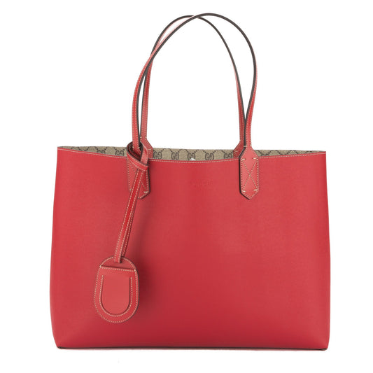 G*G Red Leather Reversible GG Supreme Tote (New with Tags)