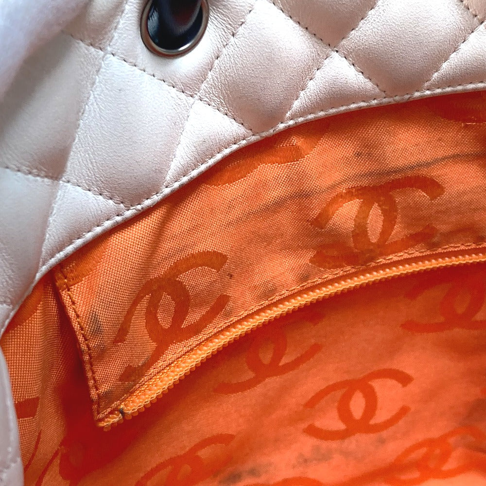 CHANEL Tote Bag A25167 lambskin white Cambon line CC COCO Mark Women Used