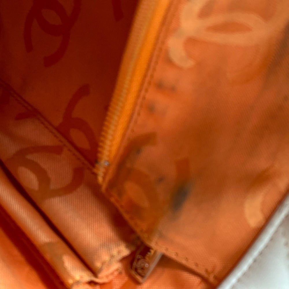 CHANEL Tote Bag A25167 lambskin white Cambon line CC COCO Mark Women Used