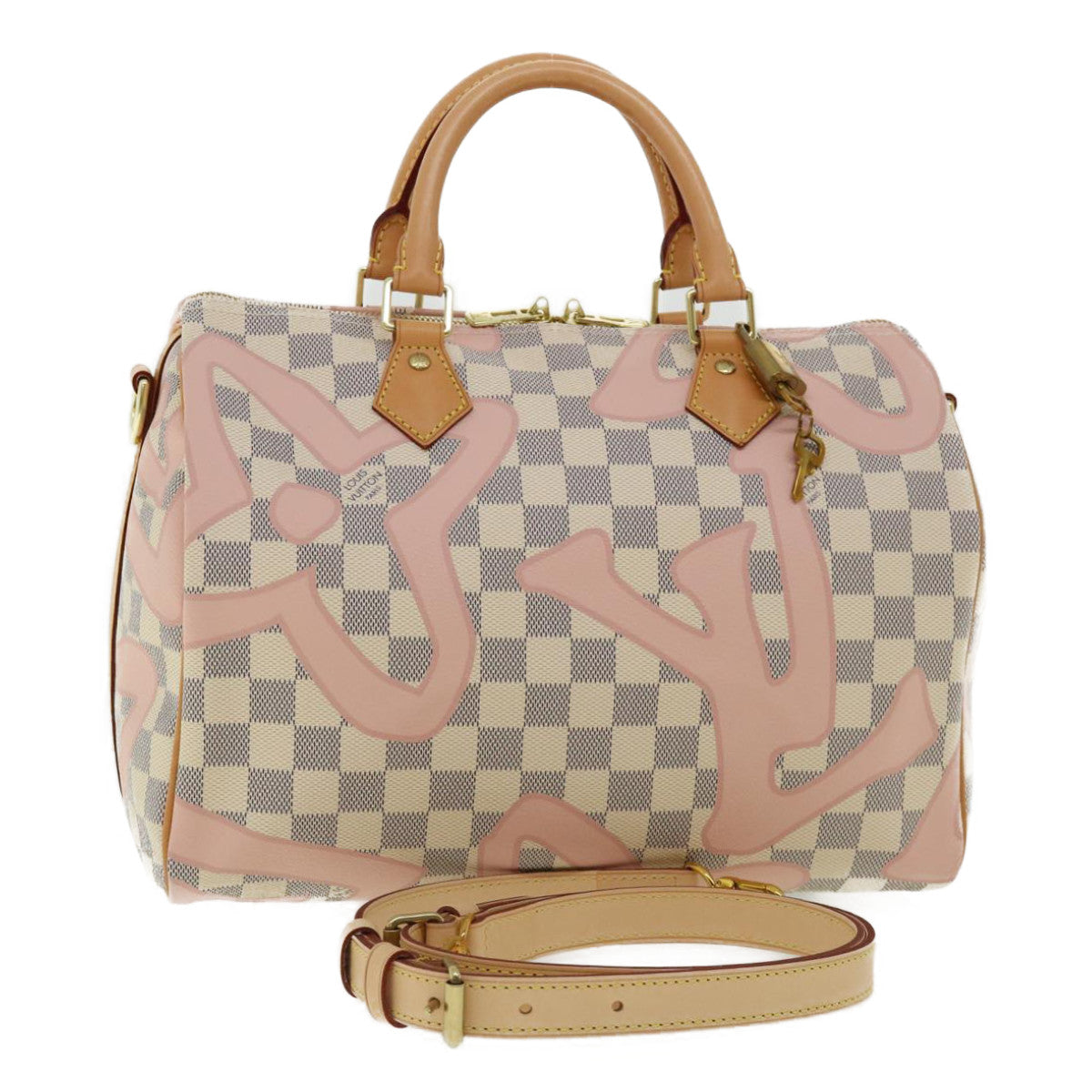 LOUIS VUITTON Damier Azur Tahiti Speedy Bandouliere30 HandBag 2Way N41052 32592A