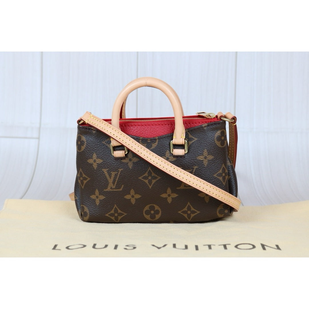 Excellent（Rank SA） ｜LV Monogram Pallas Nano Handbag With Shoulder Bag｜S24092002