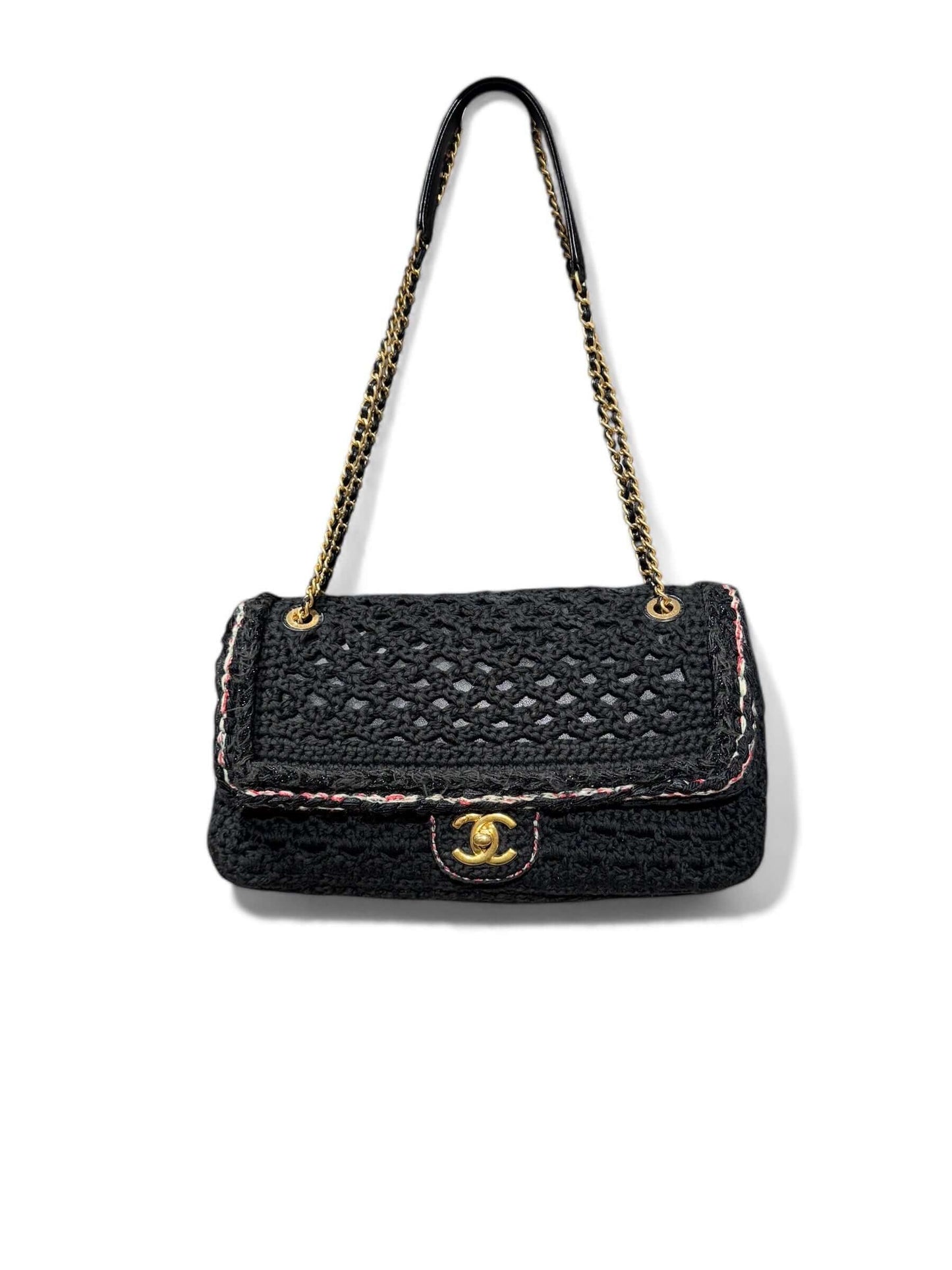 Chanel - Sac à crochet noir