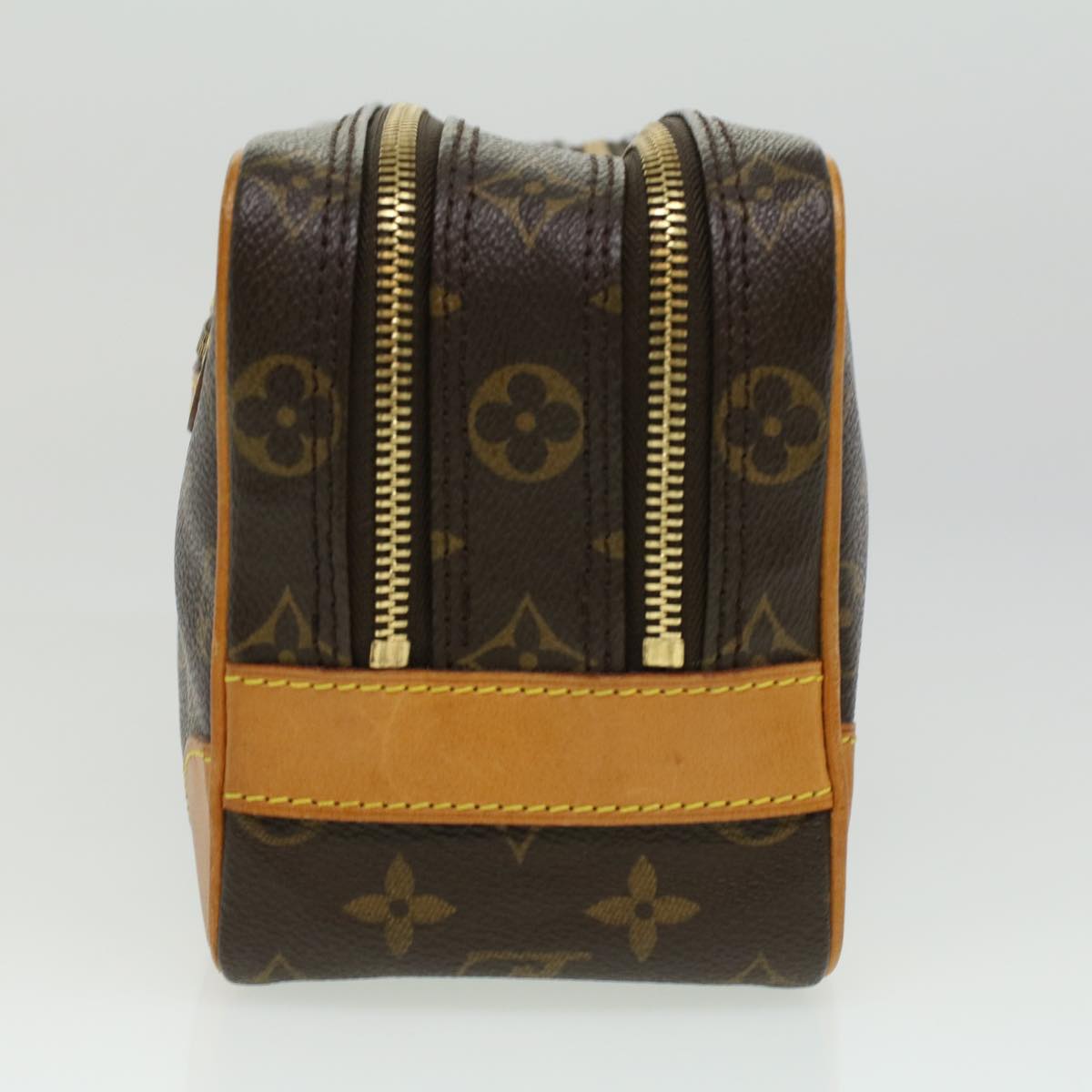 LOUIS VUITTON Monogram Double fastener Clutch Bag SPO LV Auth 32889A