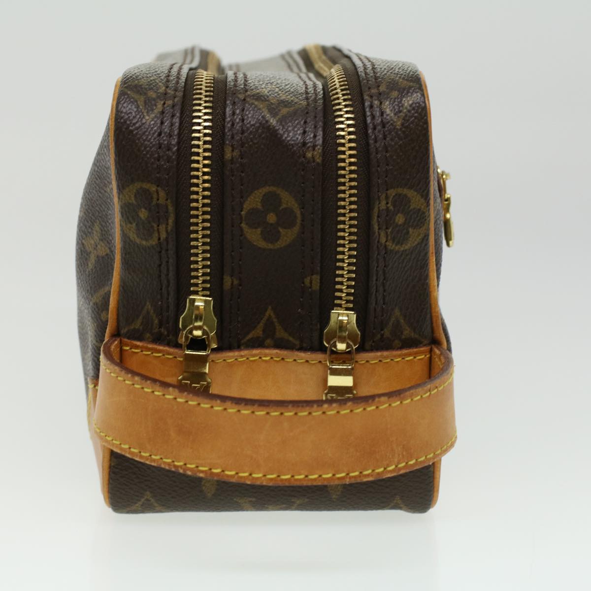 LOUIS VUITTON Monogram Double fastener Clutch Bag SPO LV Auth 32889A