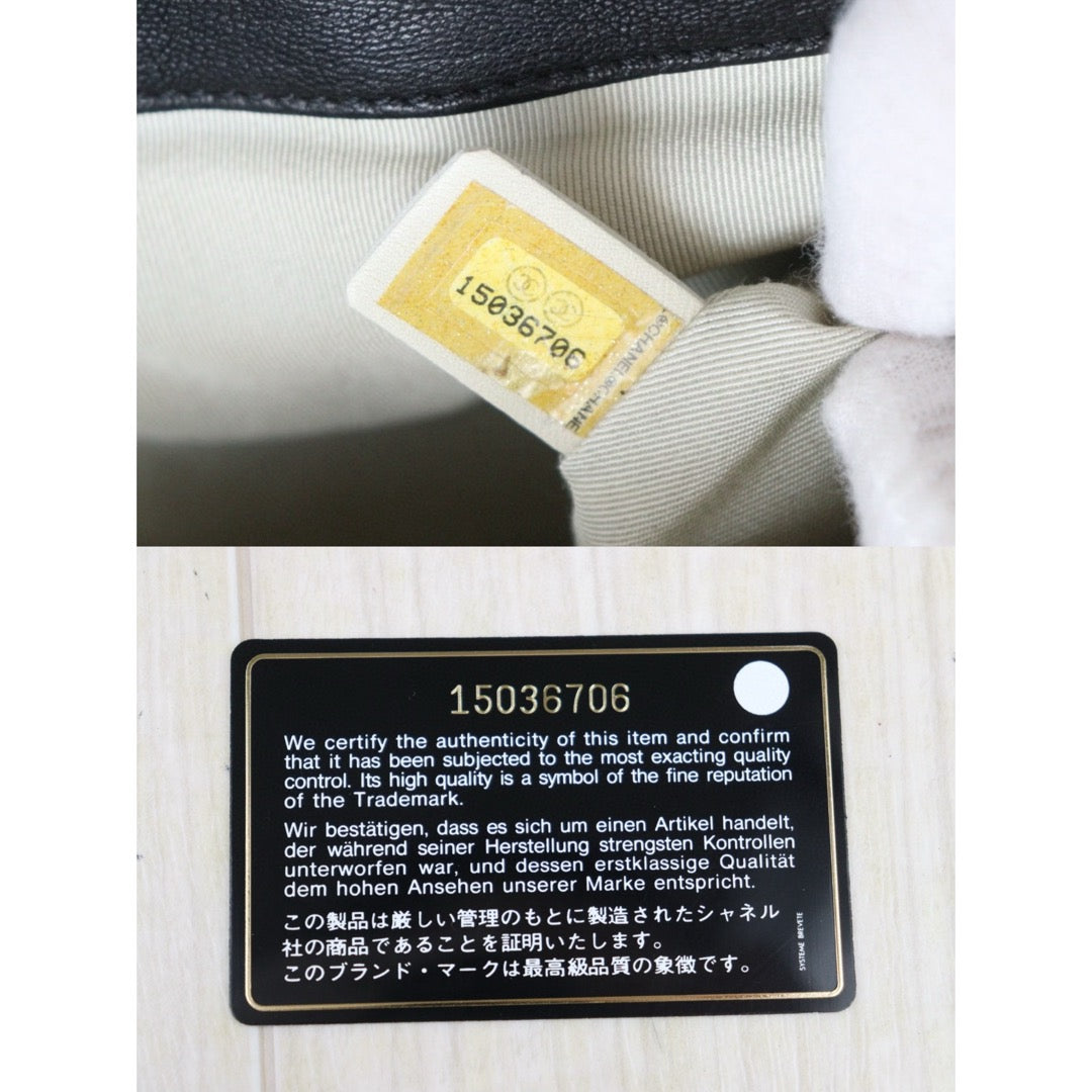 Good ( Rank AB)｜ CHANEL Vintage Goat Skin Cloud Bag Shoulder Bag Black Made In 2011Year｜P25051602