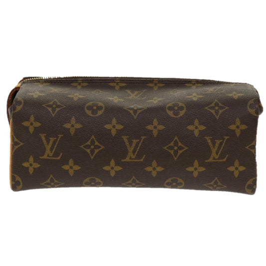 LOUIS VUITTON Monogram Trousse Patte Pression Cosmetic Pouch M47636 Auth 33046
