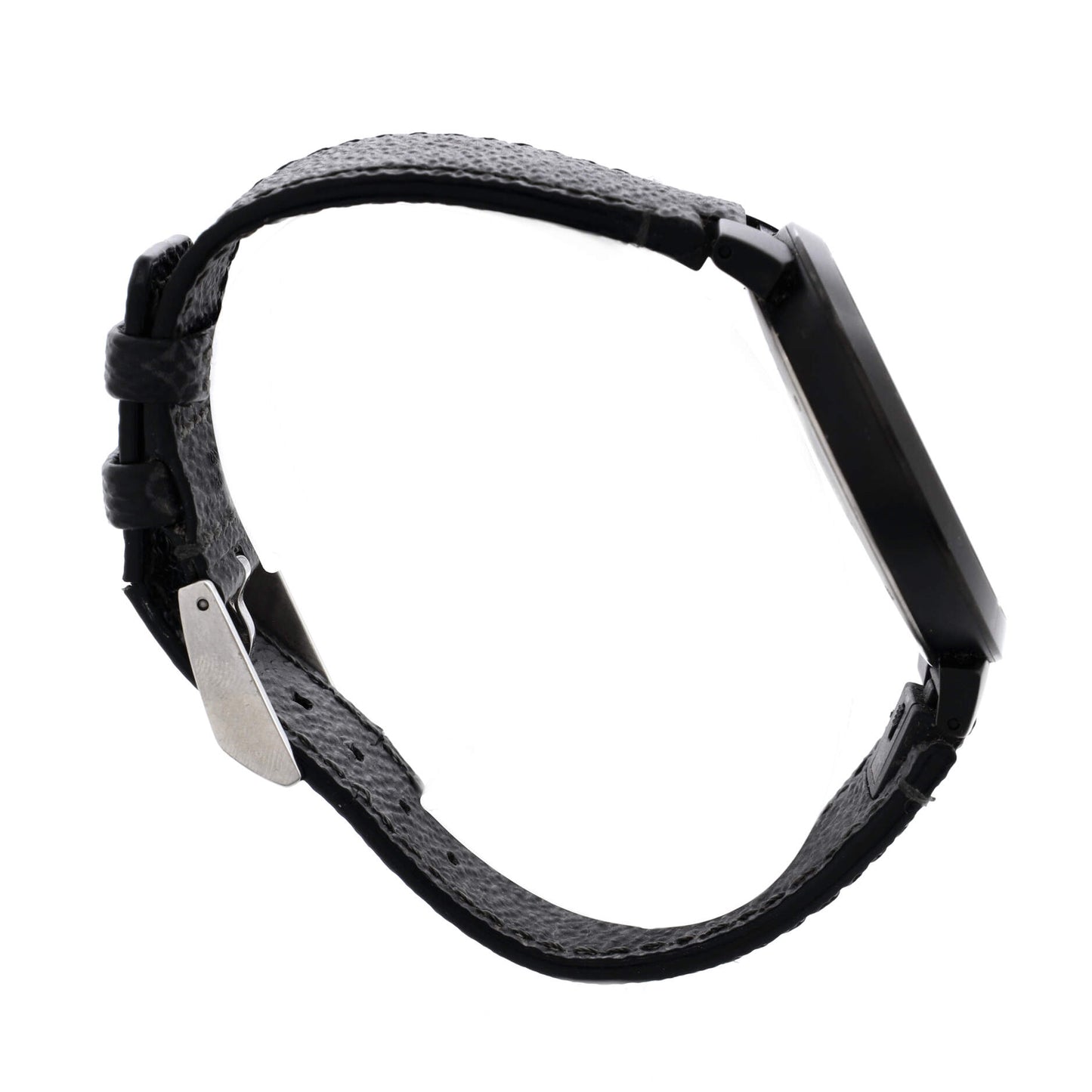 Tambour Slim Rainbow Quartz Watch Stainless Steel and Monogram Eclipse Canvas 39