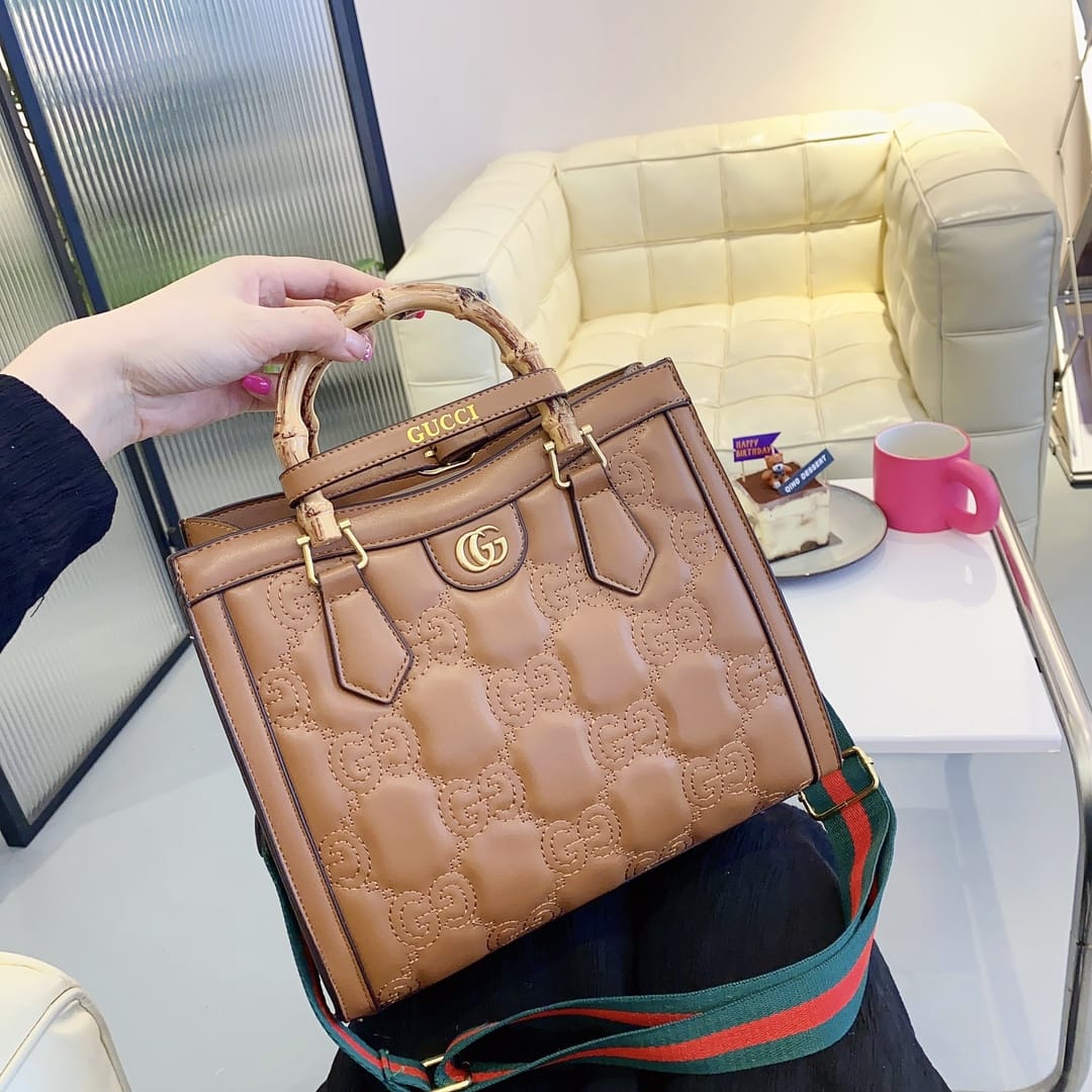 Gucci  Diana Handbag  Bamboo Handle Tote