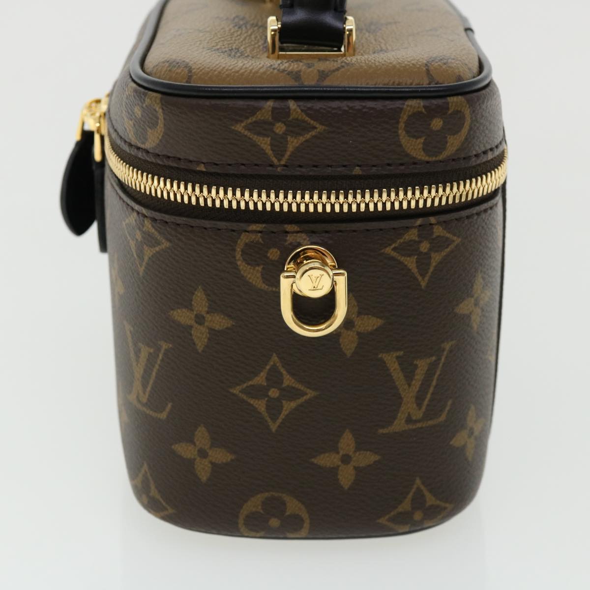 LOUIS VUITTON Monogram Reverse Vanity NVPM Hand Bag 2way M45165 LV  33160A