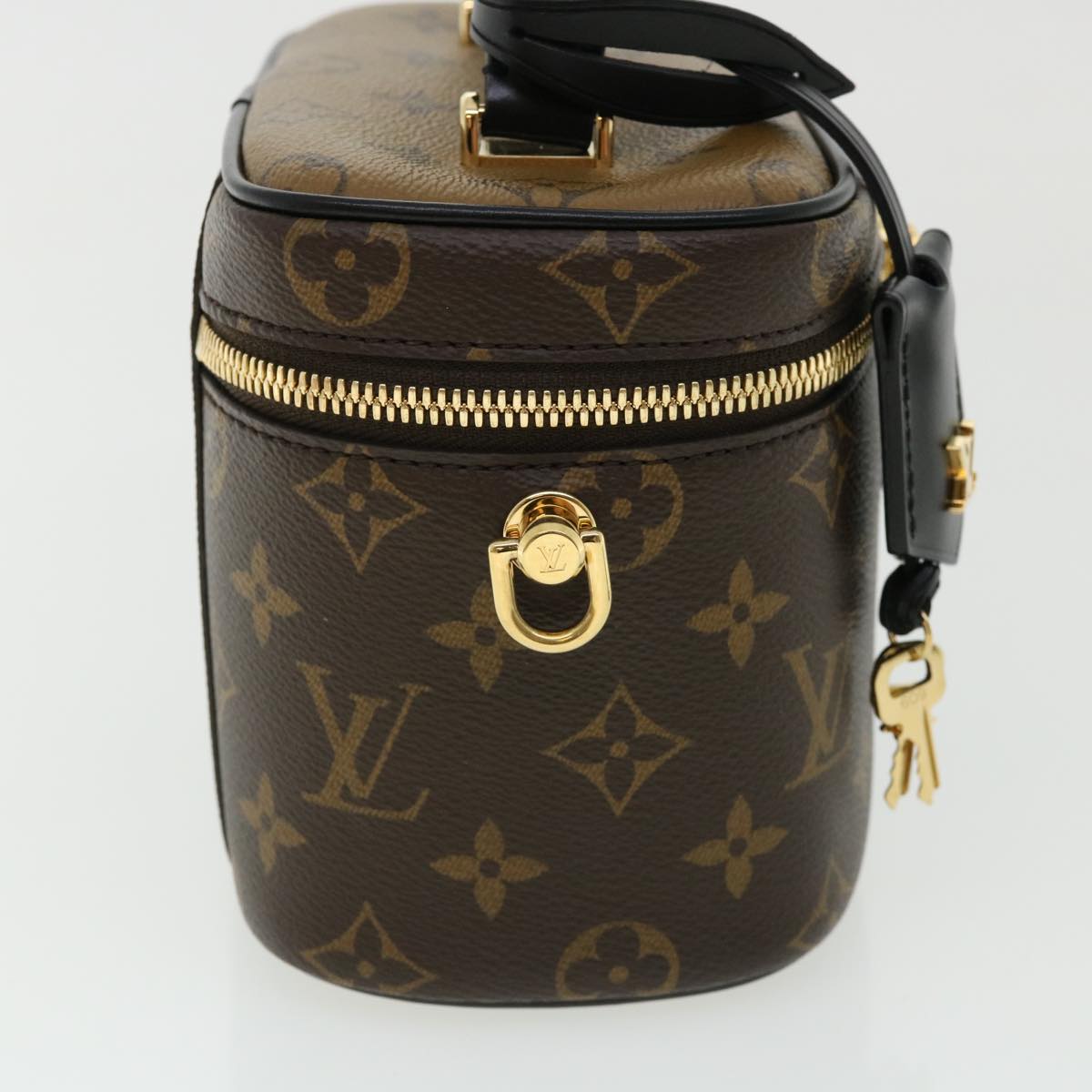LOUIS VUITTON Monogram Reverse Vanity NVPM Hand Bag 2way M45165 LV  33160A