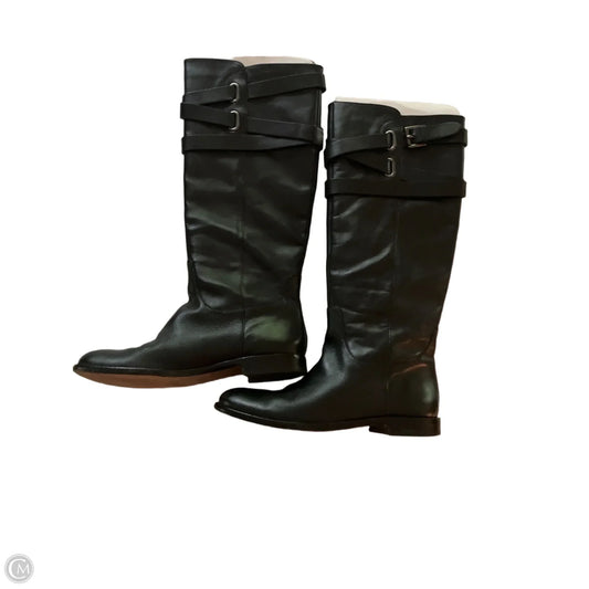 Boots Mid-calf Flats By Coach In Black, Size: 7