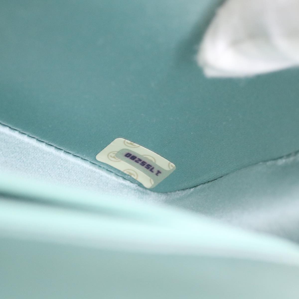 Top Quality Chanel Diana Matelasse Shoulder Bag Satin Light Blue CC Auth 33325A