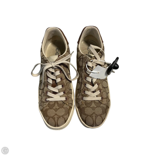 Shoes Designer By Coach In Tan, Size: 6.5