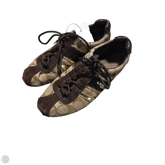 Shoes Designer By Coach In Brown, Size: 7.5