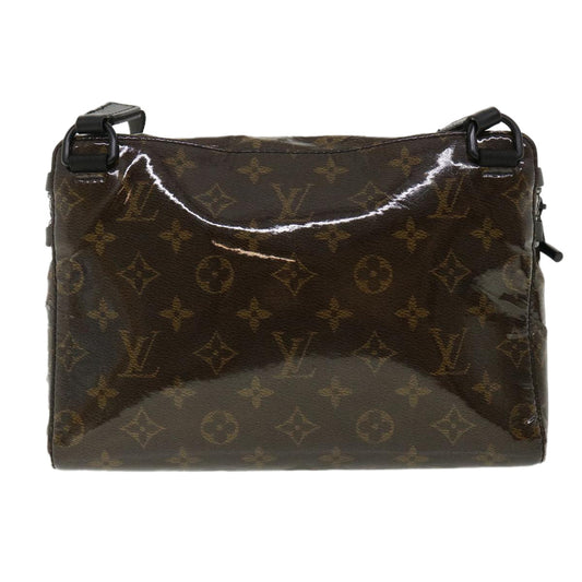 LOUIS VUITTON Monogram Glaze Messenger PM Shoulder Bag Enamel M43895 Auth 33464