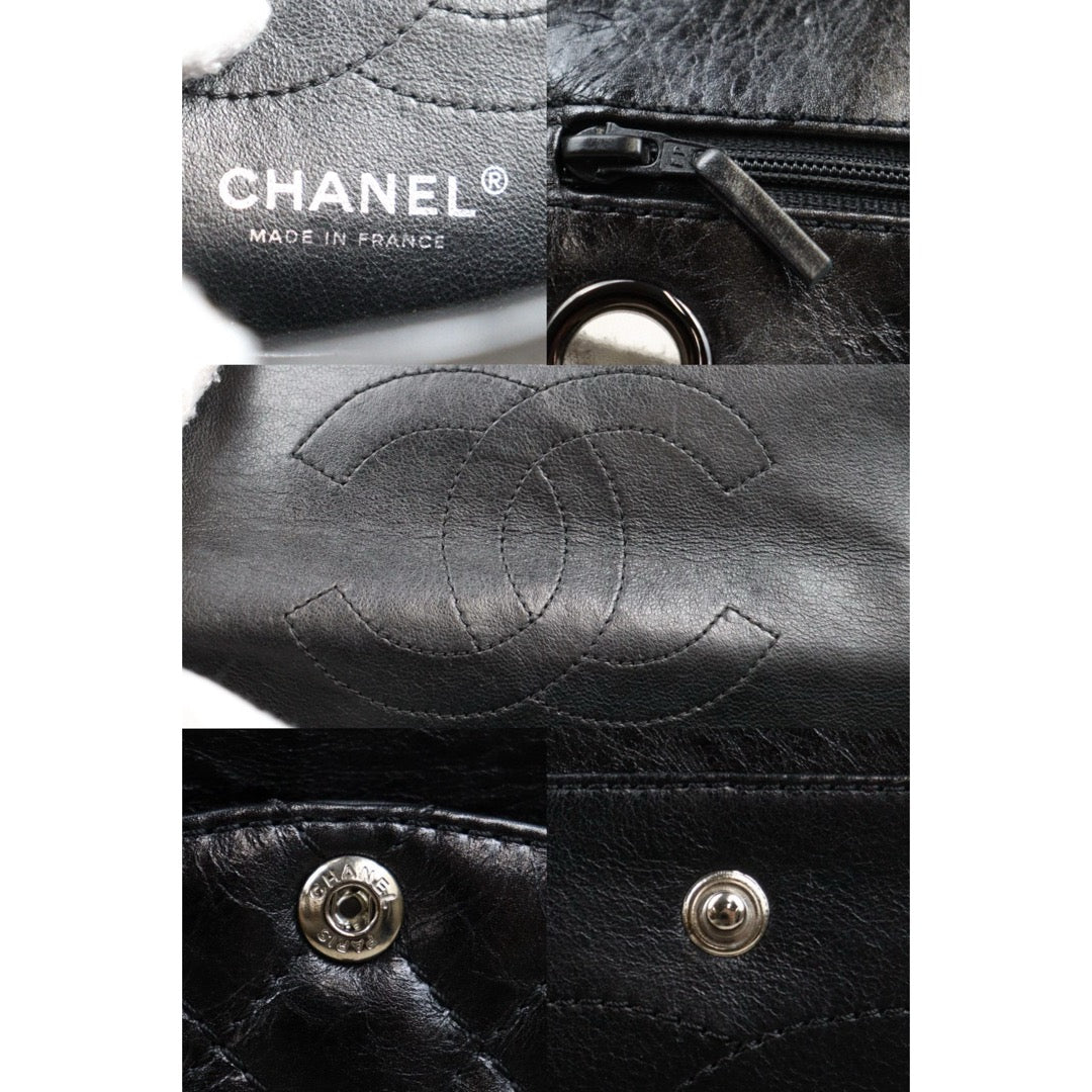 Good ( Rank AB)｜ CHANEL 2.55 Matelasse So Black Chain Shoulder Bag Small Made in 2008-2009 Year｜V25021910