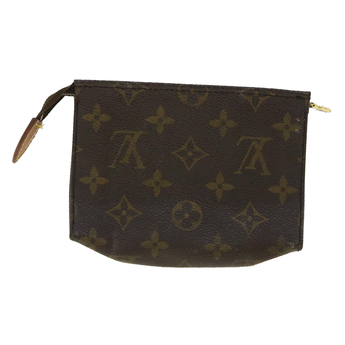 LOUIS VUITTON Monogram Poche Toilette 15 Pouch M47546 LV Auth 33831