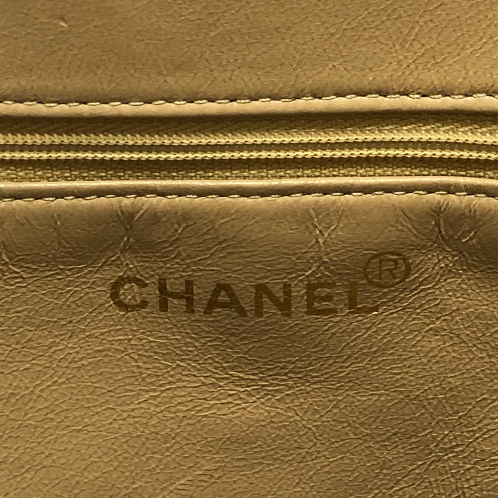 CHANEL Tote Bag Caviar skin beige Coco ball COCO Mark Women Used