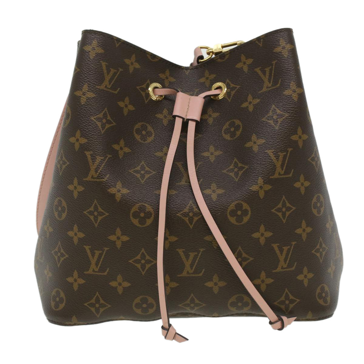 LOUIS VUITTON Monogram Neo Noe Shoulder Bag Rose poodle M44022 LV Auth 33984