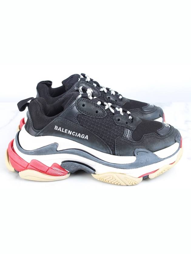 Luxury Balenciaga  Triple S black red sneakers 35 5 225