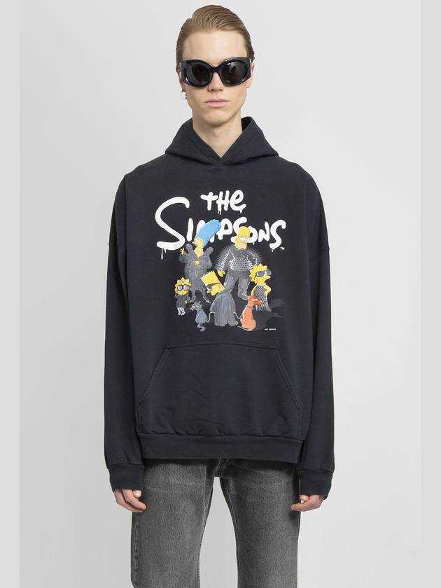 Luxury Balenciaga  Men's Simpson Overfit Hoodie Black