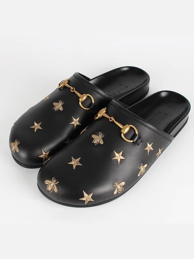 Luxury Balenciaga  Gucci Horsebit Embroidered Mule Sandals 8 270