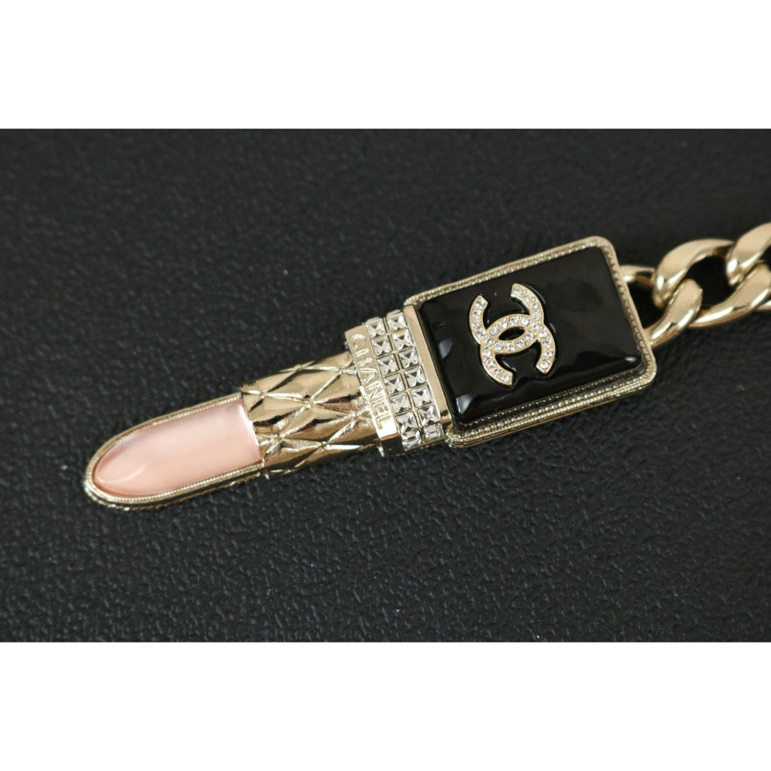 Excellent（Rank SA）｜ CHANEL Coco Markar  Rhinestone Lipstick With Perfume bottle  Necklace｜X25012307