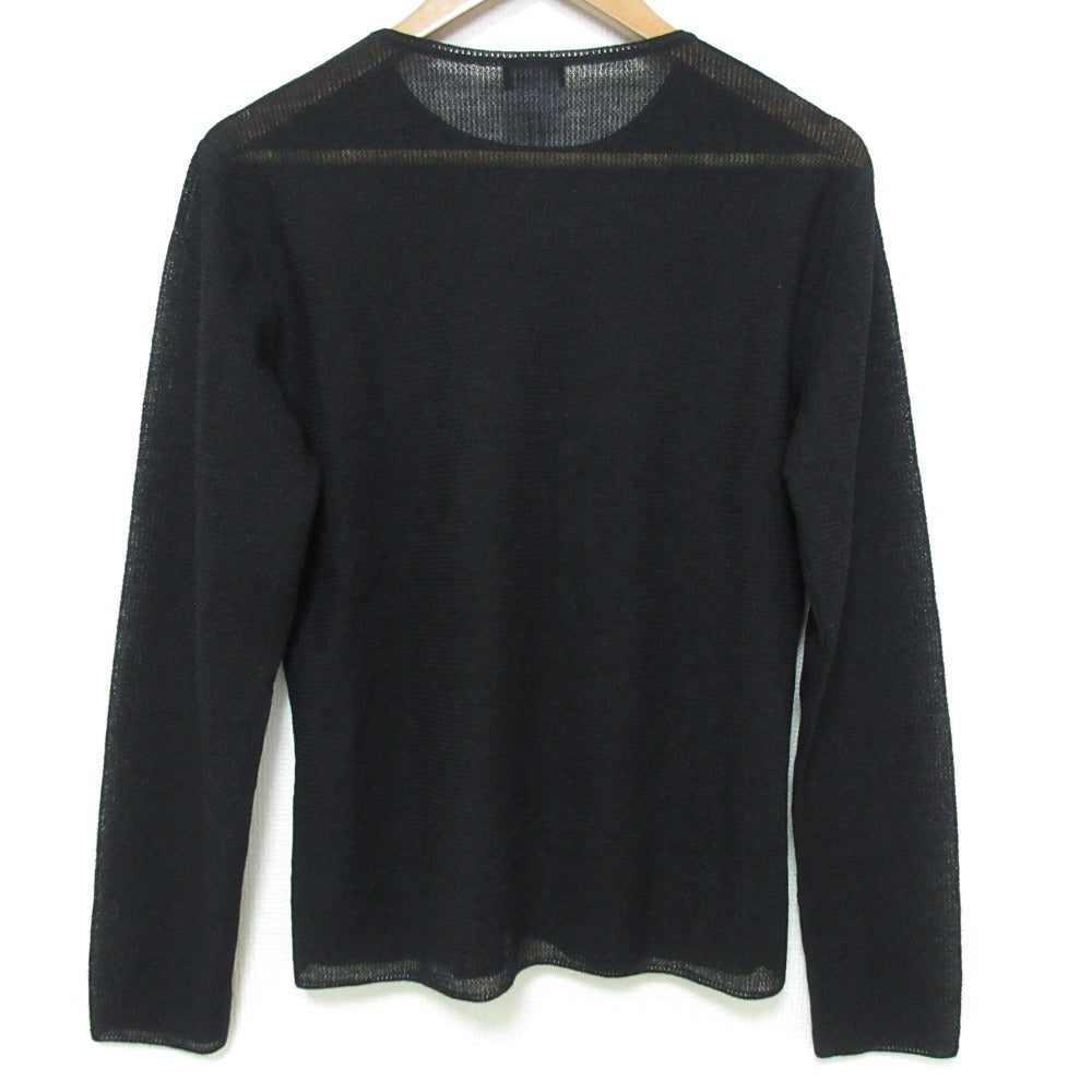 Chanel Front Logo Sheer Knit Pullover