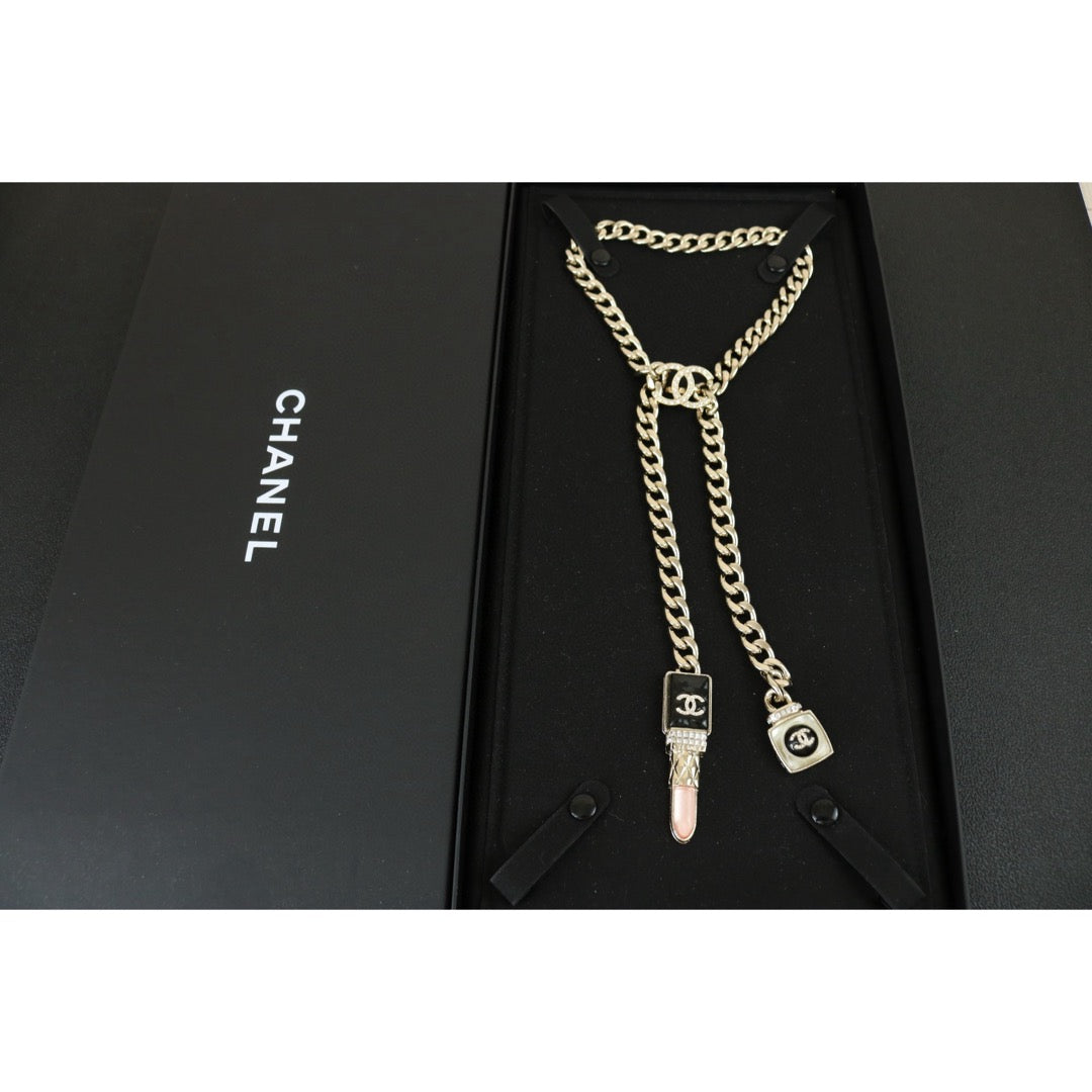Excellent（Rank SA）｜ CHANEL Coco Markar  Rhinestone Lipstick With Perfume bottle  Necklace｜X25012307