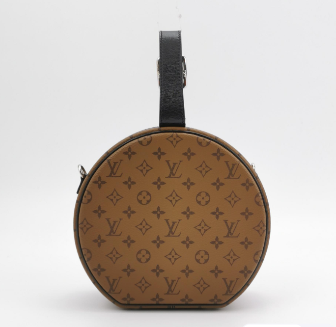 preloved Louis Vuitton (LV) Boite Chapeau leopard print bag beige 17cm*16cm*7.5cm 250215781064926