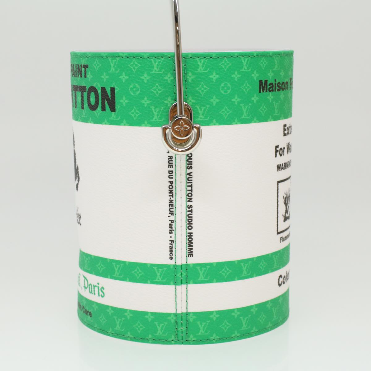 LOUIS VUITTON Monogram Painted Can Hand Bag PVC 2way Green M81592 LV  34203A