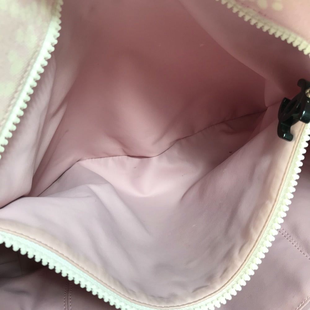 CHANEL Tote Bag canvas Light pink x black COCO Mark Women Used