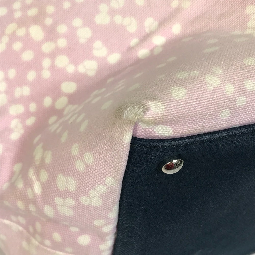 CHANEL Tote Bag canvas Light pink x black COCO Mark Women Used