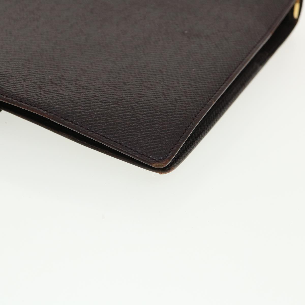 LOUIS VUITTON Taiga Leather Agenda GM Day Planner Cover Acajou R20414 Auth 34350