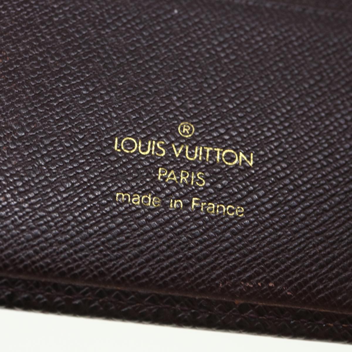LOUIS VUITTON Taiga Leather Agenda GM Day Planner Cover Acajou R20414 Auth 34350