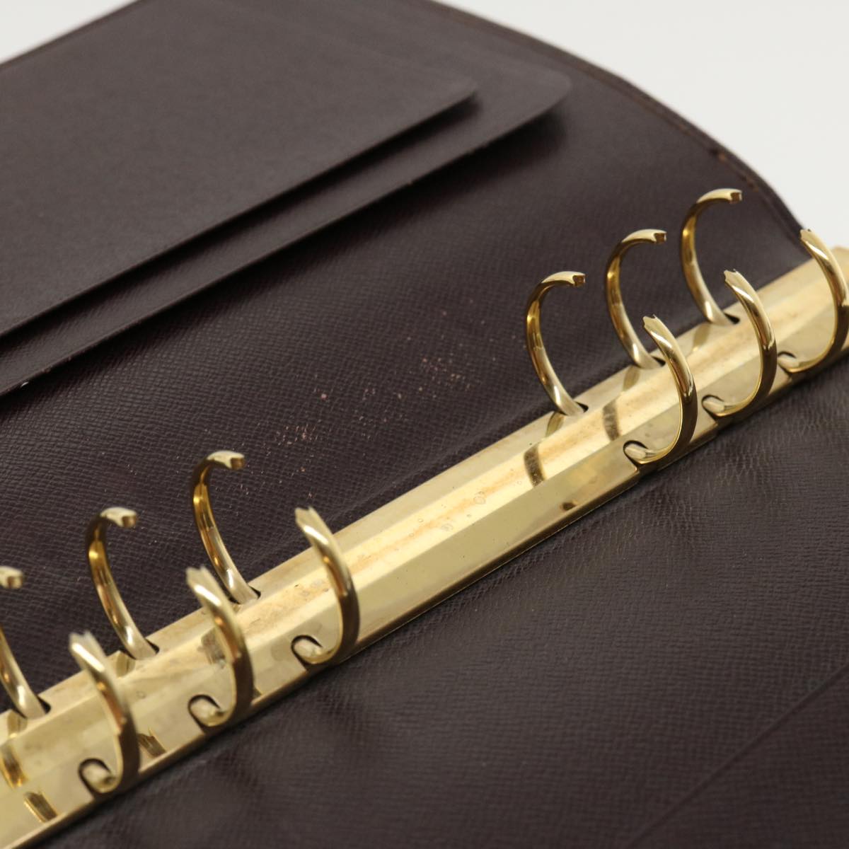 LOUIS VUITTON Taiga Leather Agenda GM Day Planner Cover Acajou R20414 Auth 34350