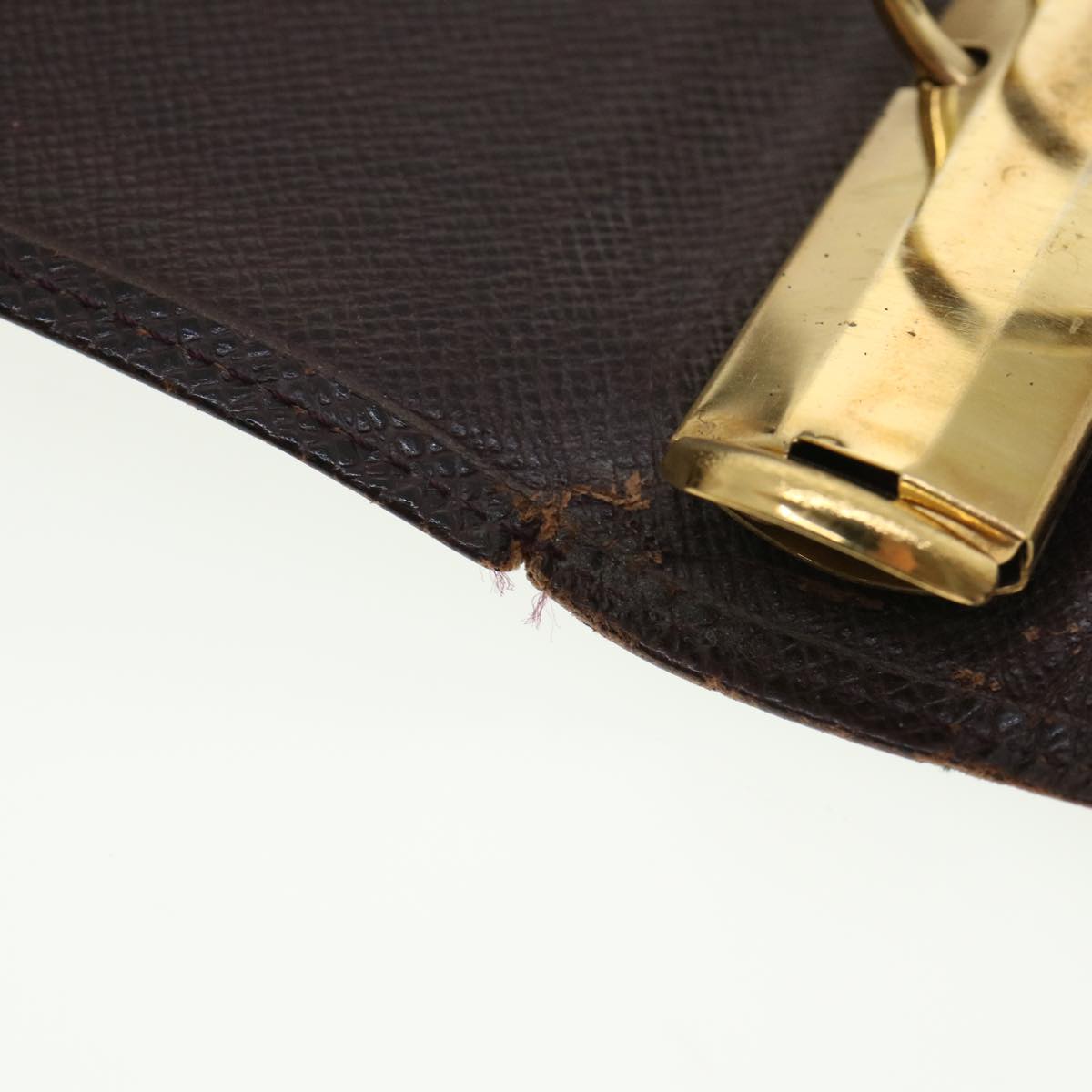 LOUIS VUITTON Taiga Leather Agenda GM Day Planner Cover Acajou R20414 Auth 34350