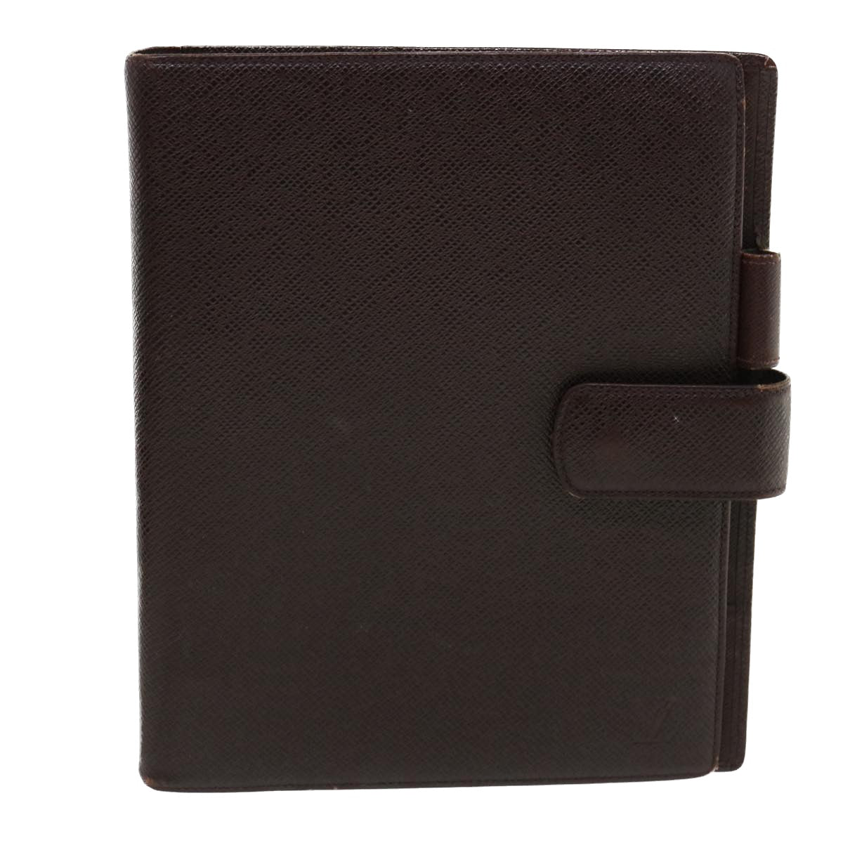 LOUIS VUITTON Taiga Leather Agenda GM Day Planner Cover Acajou R20414 Auth 34350