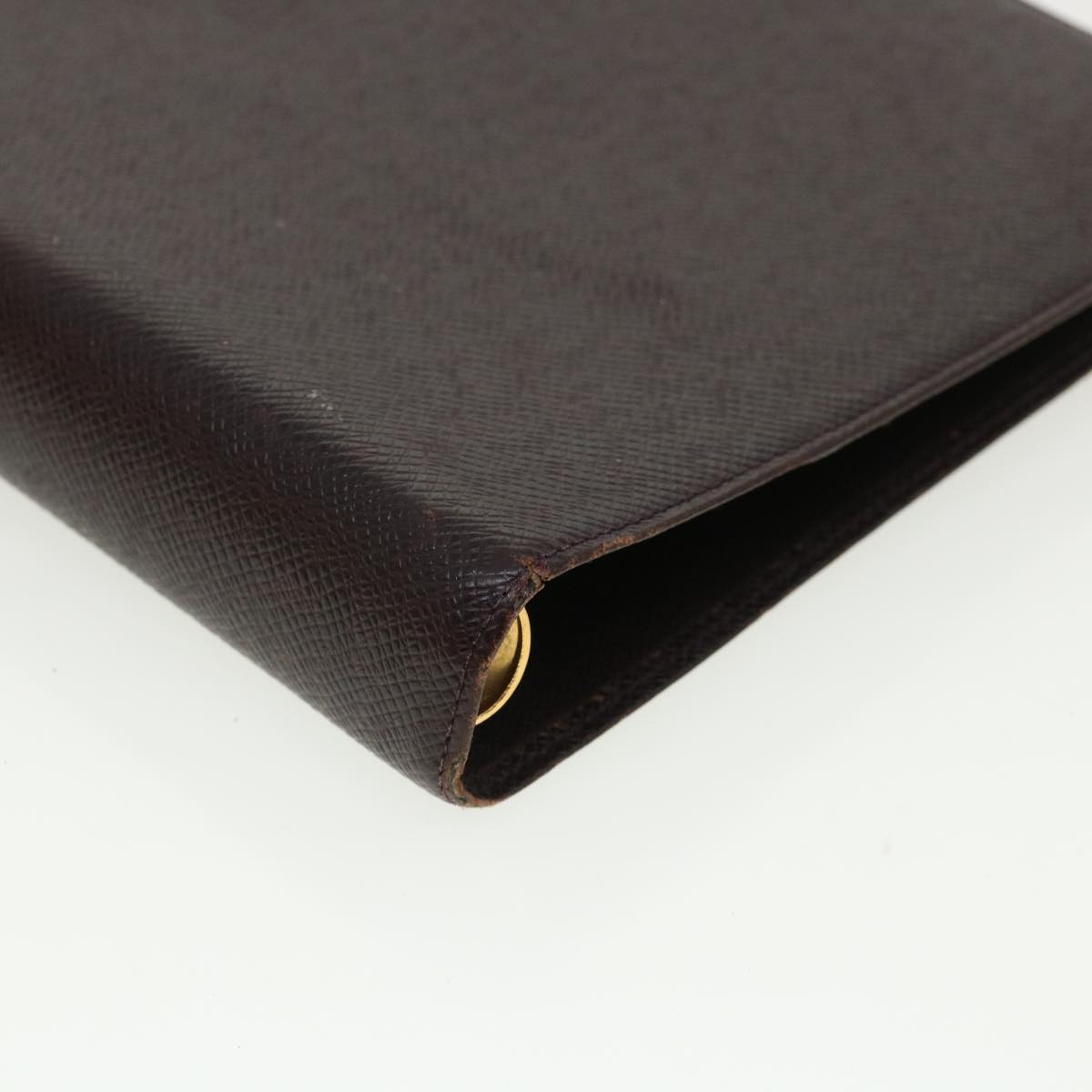 LOUIS VUITTON Taiga Leather Agenda GM Day Planner Cover Acajou R20414 Auth 34350