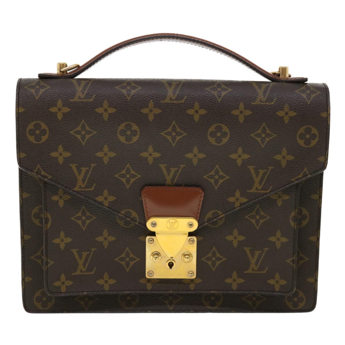 LOUIS VUITTON Monogram Monceau 26 Hand Bag 2way M51187 LV Auth 34544A