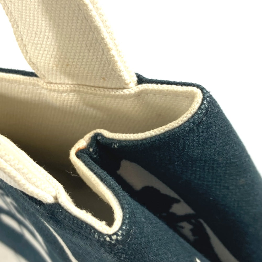 CHANEL Tote Bag Canvas / leather black window Women Used