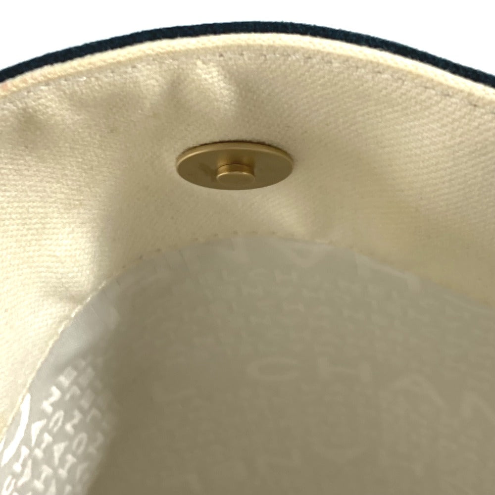 CHANEL Tote Bag Canvas / leather black window Women Used