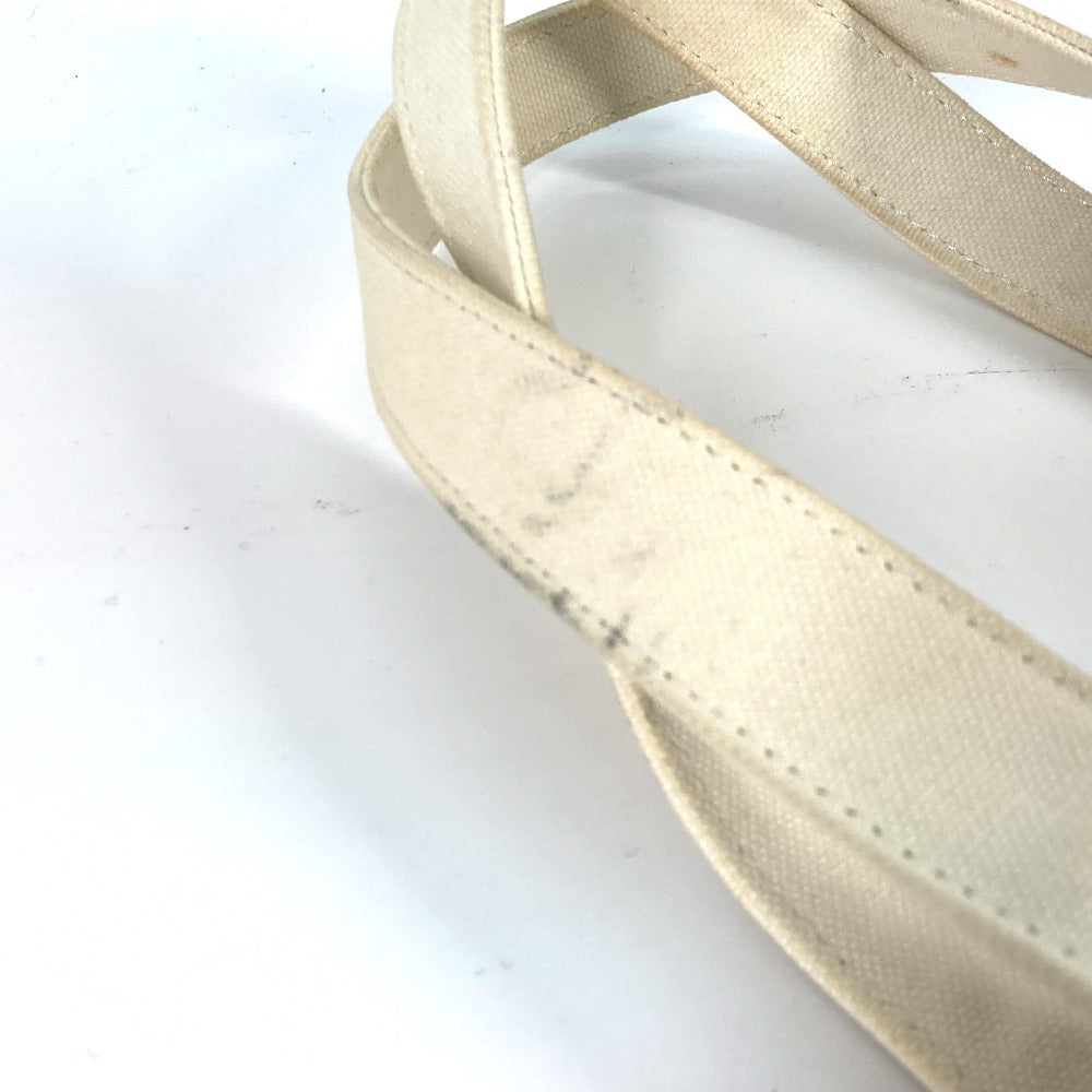 CHANEL Tote Bag Canvas / leather black window Women Used