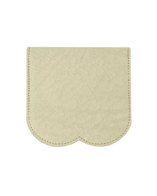Burberry Scalloped Edge Leather Card Holder Women Beige Other ONE SIZE Beige