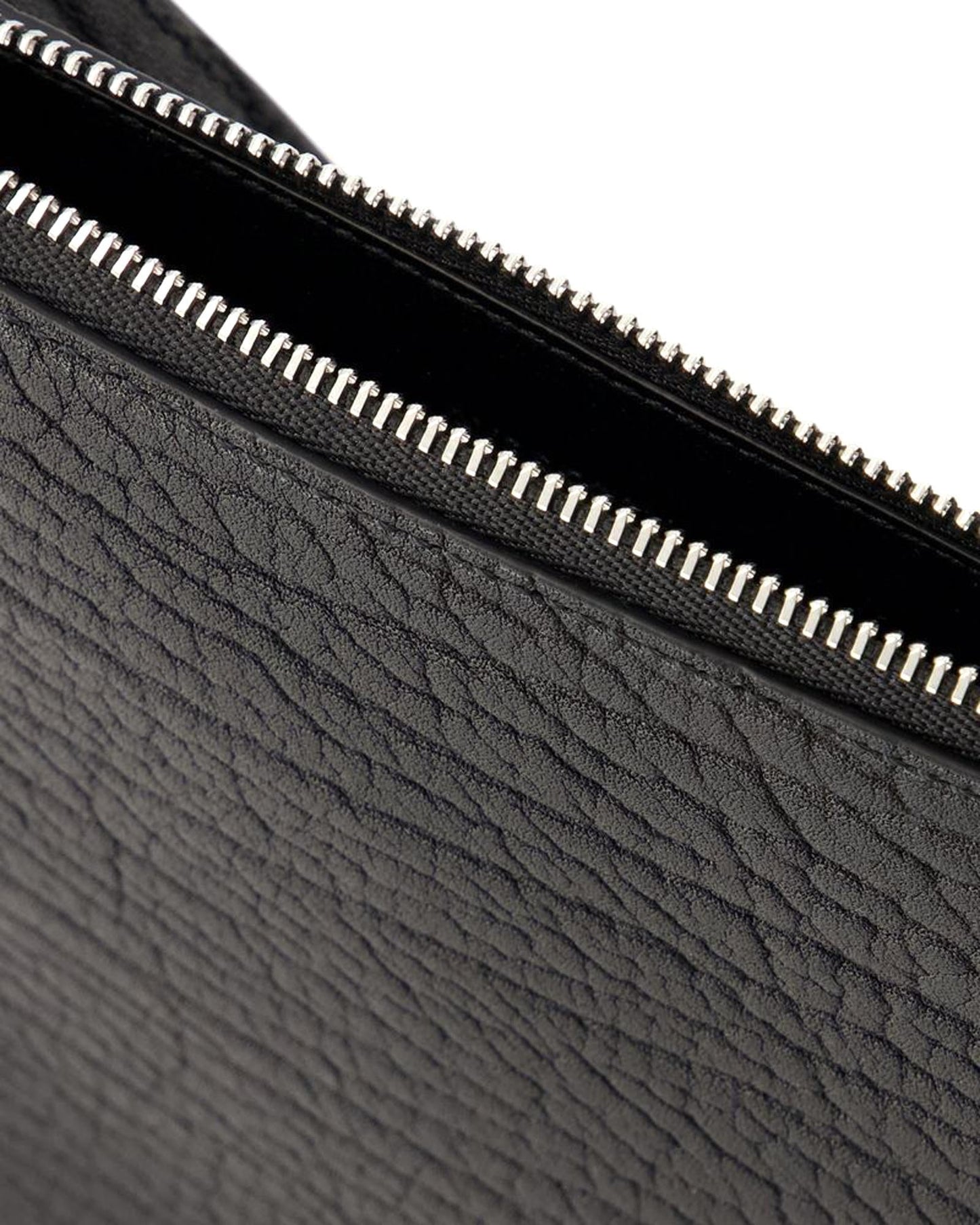 Burberry Half Moon Leather Clutch Women Black Clutch Bags